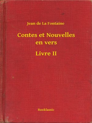 cover image of Contes et Nouvelles en vers--Livre II